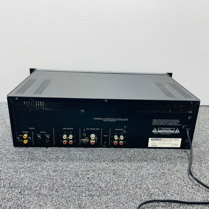 TASCAM CDレコーダー　カセットデッキ　CC-222