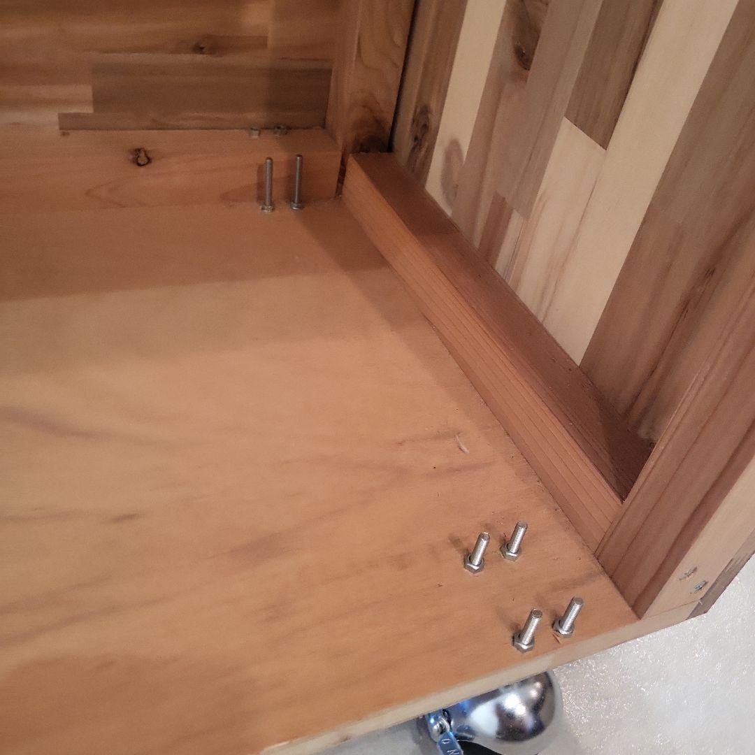 カウンターテーブル キャスター付き