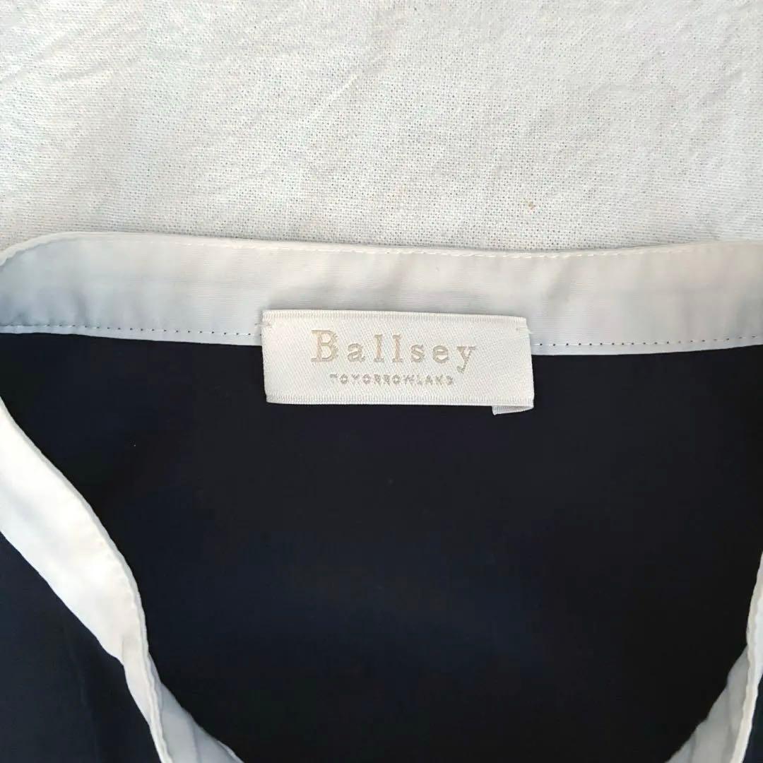 【定価1.7万】Ballsey ネイビー ボウタイブラウス 36
