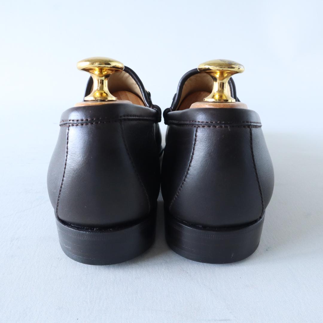 未使用GUCCIホースビットローファー36C23cmダークブラウン×ゴールド金具