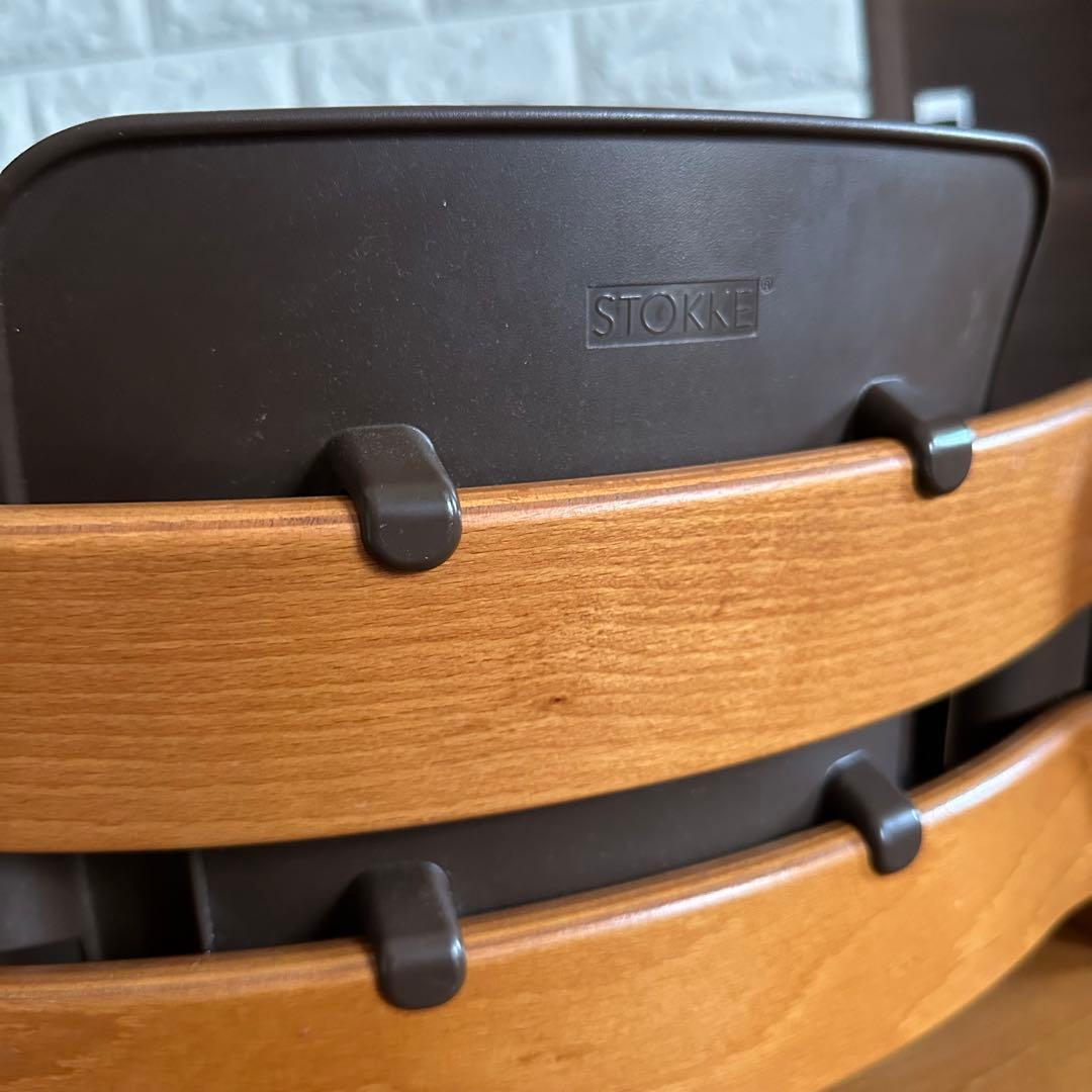 人気 ストッケ トリップトラップ チェリー ブラウン シリアル3 ベビーセット