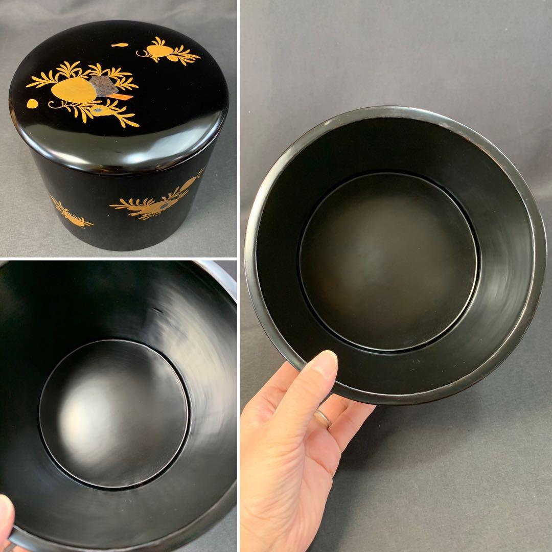 E313 送料無料　曲水指　漆器　蒔絵　茶道具　茶室　茶道　共箱