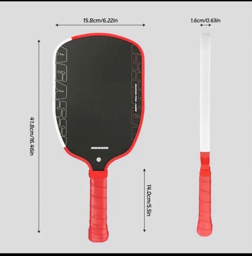 新品GRAF PRO 16mm T700 ピックルボール パドル 219g