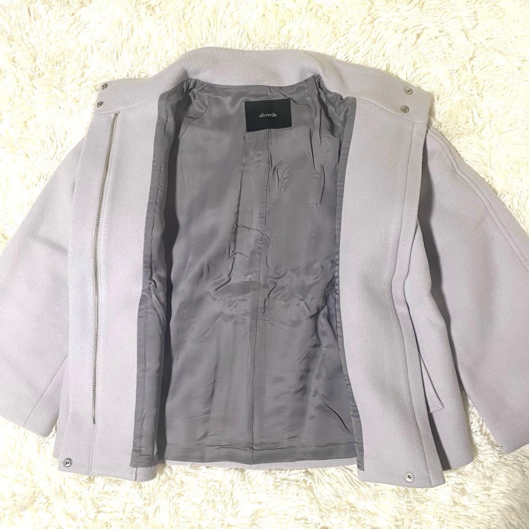 美品✨アルアバイル ビーバースタンドショートコート S ショート丈 22AW