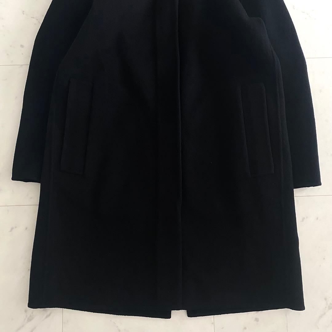 美品 セオリー Theory 23AWカシミヤ混 ダブルフェイスリバーコート P