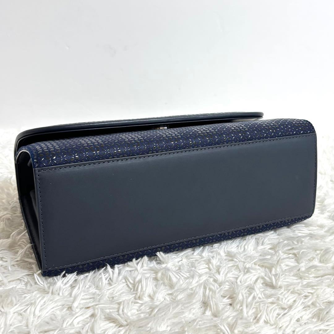 【極美品】 印傳屋 INDEN-YA ハンドバッグ 漆塗り 鹿革 フォーマル