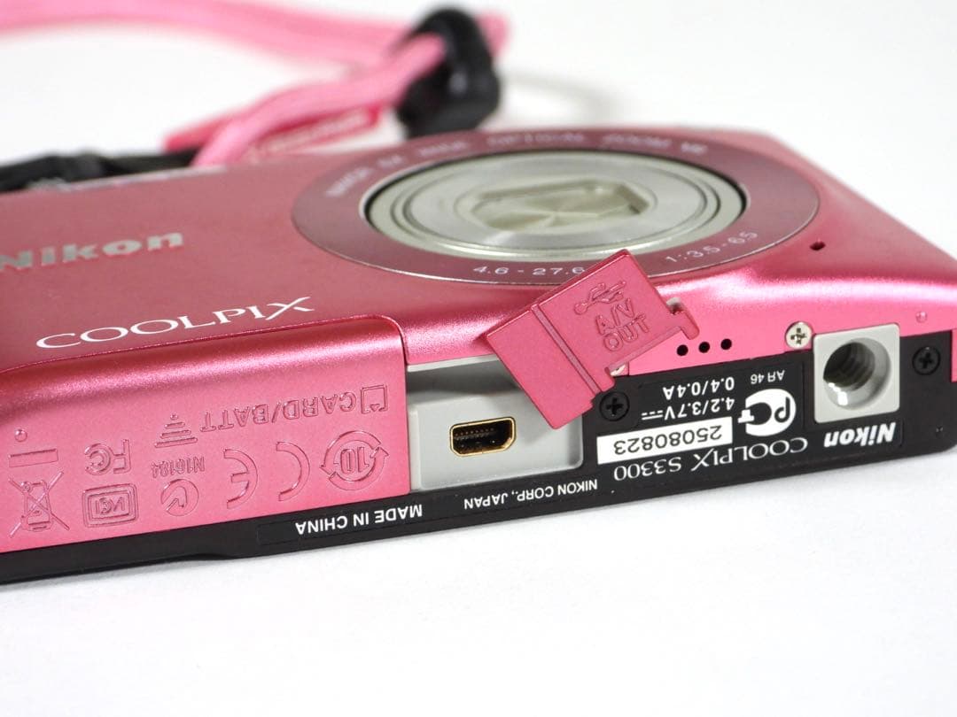 Nikon デジタルカメラ COOLPIX S3300PK　ストロベリーピンク