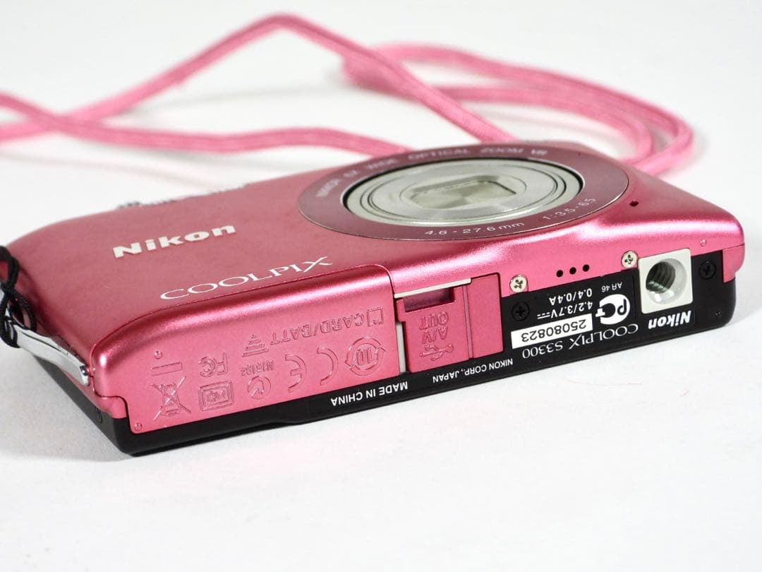 Nikon デジタルカメラ COOLPIX S3300PK　ストロベリーピンク