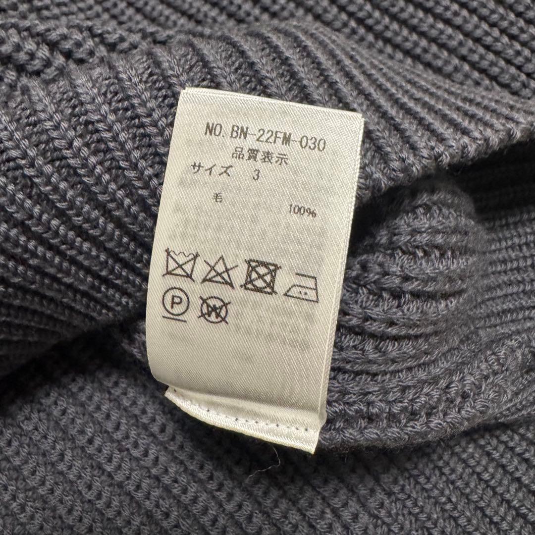 バトナー BATONER シグネチャー クルーネック ニット グレー Lサイズ