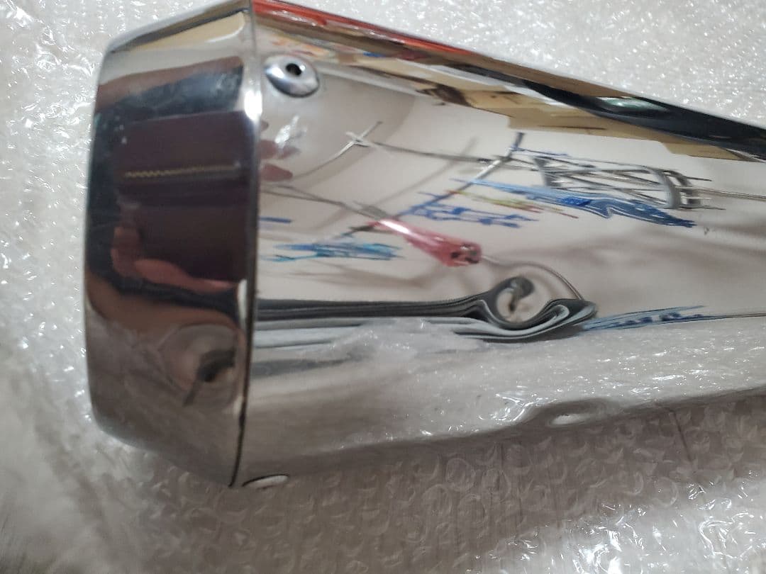 SR400 SR500 クェーサーメガホンマフラー モトギャラリークラフト製