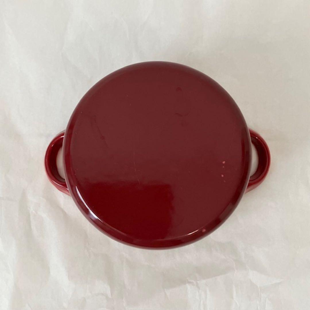 Le Creuset ル・クルーゼ　ミニココット　両手鍋　鋳鉄　赤　10cm