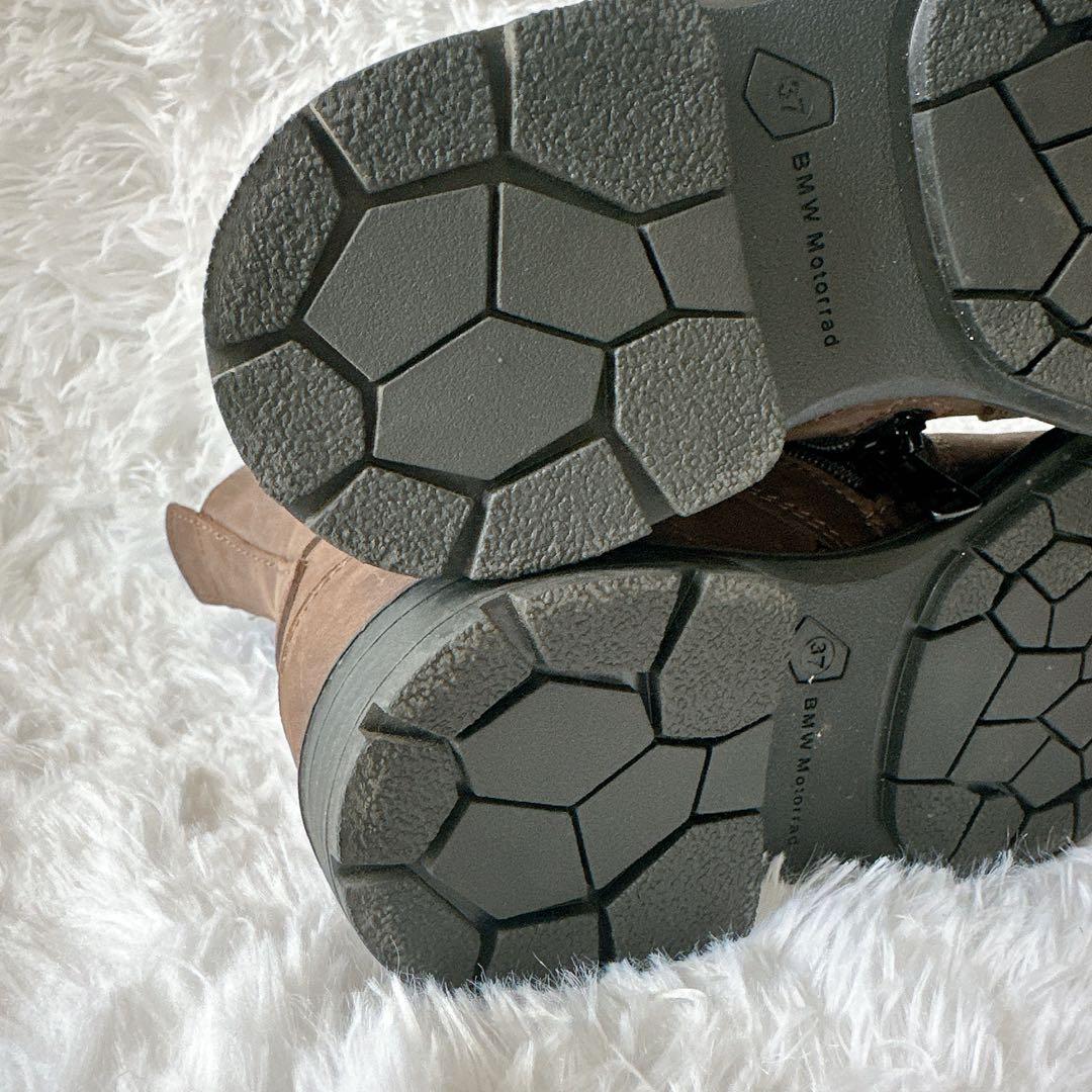  Motorrad ブラウン レザー ライティングブーツ バイクブーツ