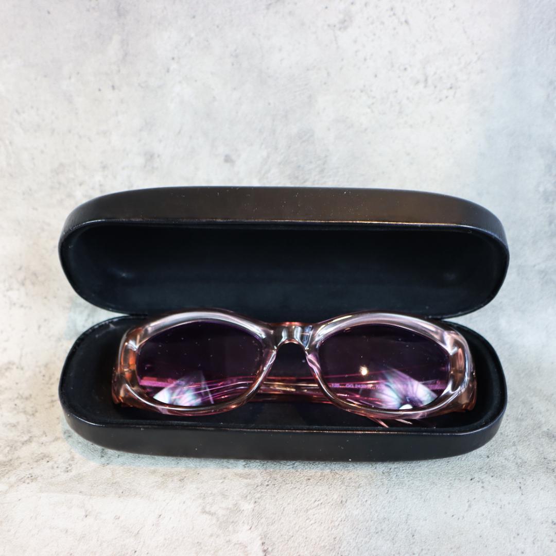 GUCCI グッチ ピンク サングラス パープルレンズ ケース付き
