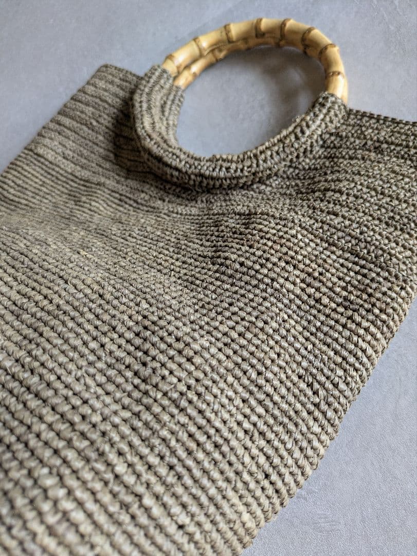 【再販】　ヨーガンレール　ラフィアバッグ