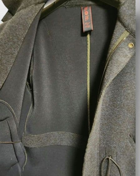 美品BOB ダークブルー フード付きダッフルコート モッズコートL【土日限定】