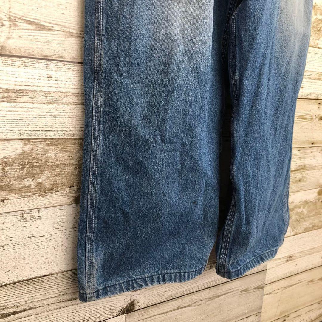 【k8912】USA古着カーハートデニムオーバーオールサロペットグランジフェード