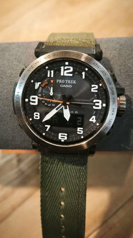 PRO TREK カーキグリーンPRW-6600YB-3JF