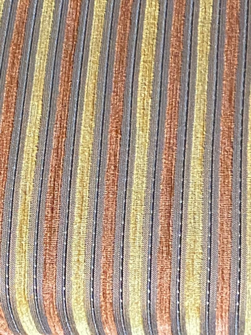 高級 アームラウンジチェア♦️希少 デザイン ♦️ヴィンテージ♦️ストライプ♦️送料込