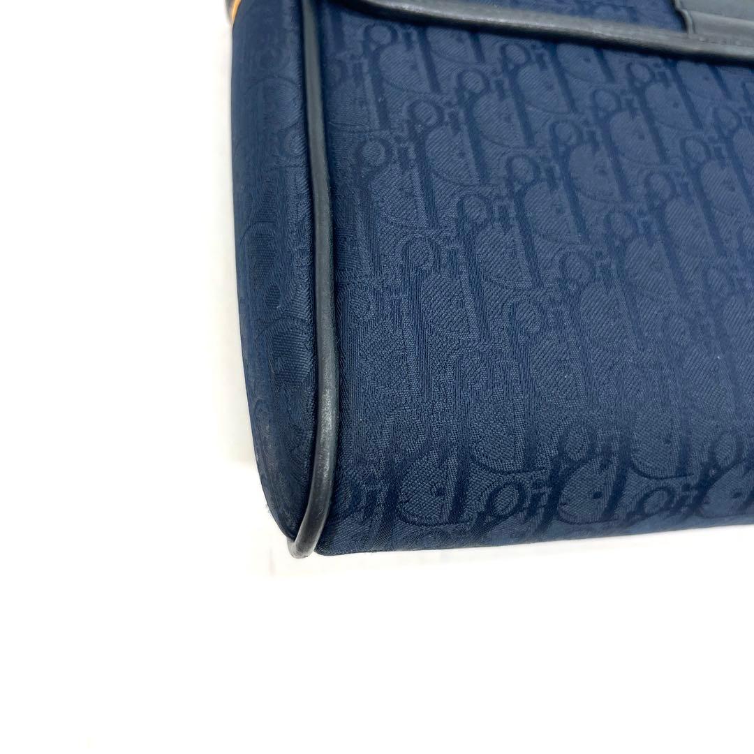 【極美品】Dior ショルダーバッグ トロッター ネイビー
