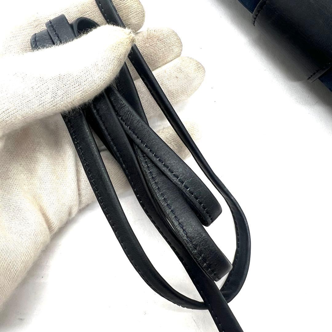 【極美品】Dior ショルダーバッグ トロッター ネイビー