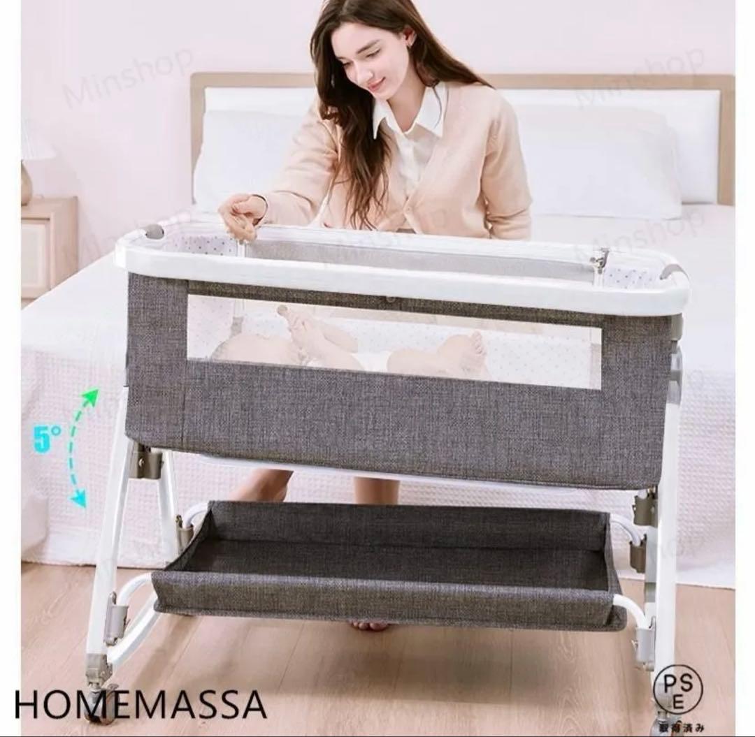 【再値下げしました】日本製マットレス付き＋ベビーベッド