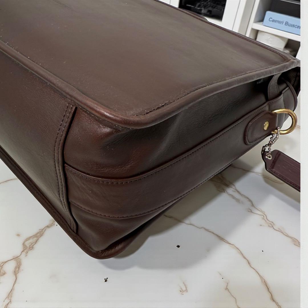 《研堂》オールドコーチ ビジネスバック ブリーフケース ターンロック 本革