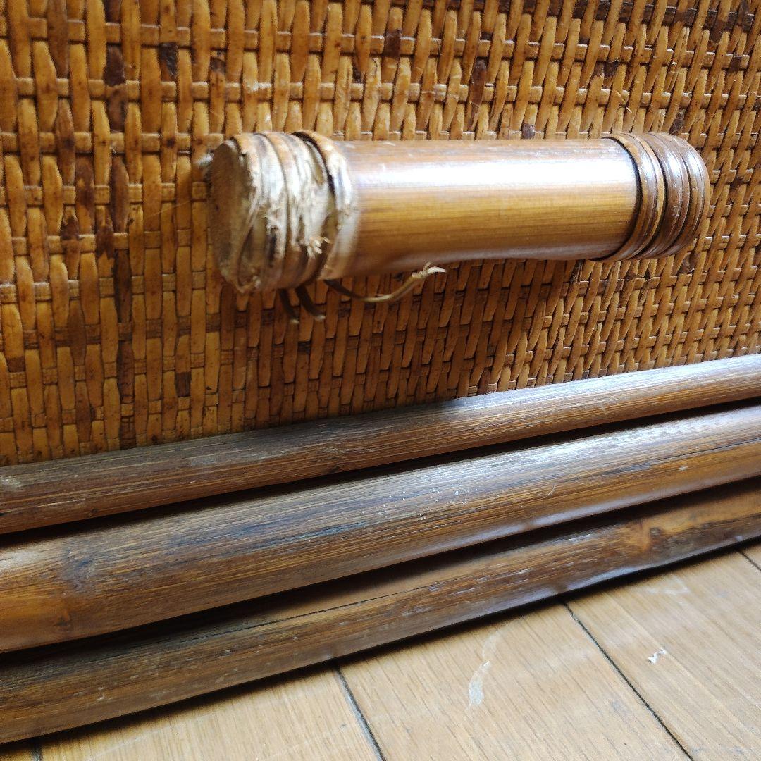 ラタン5段チェスト 洋タンス 籐タンス【昭和レトロ】