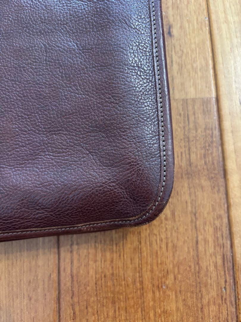 IL BISONTE ブラウンレザーブリーフケース