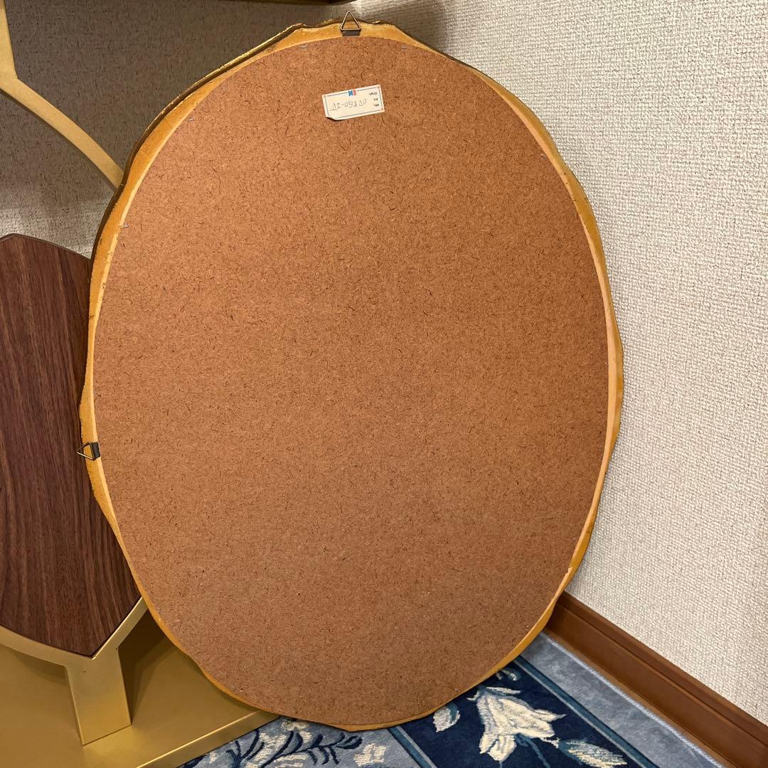 【ゆし】壁掛けオーバルミラー