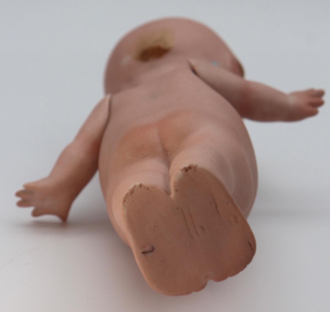 ケストナー製ポーセリン・キューピー、 ビンテージ陶器製人形 約22cm