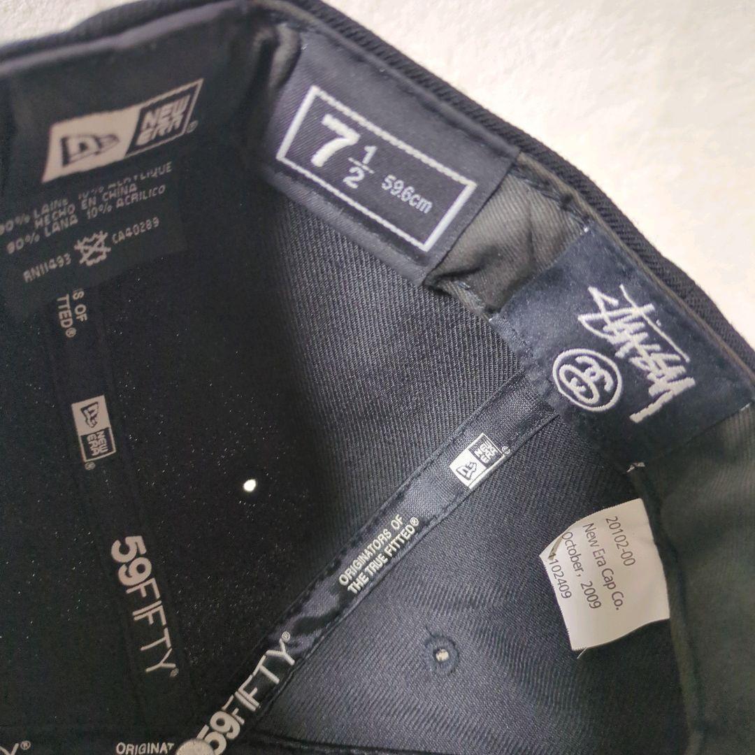 良品 STUSSY NEWERA 59FIFTY コラボ CAP クラウン 刺繍