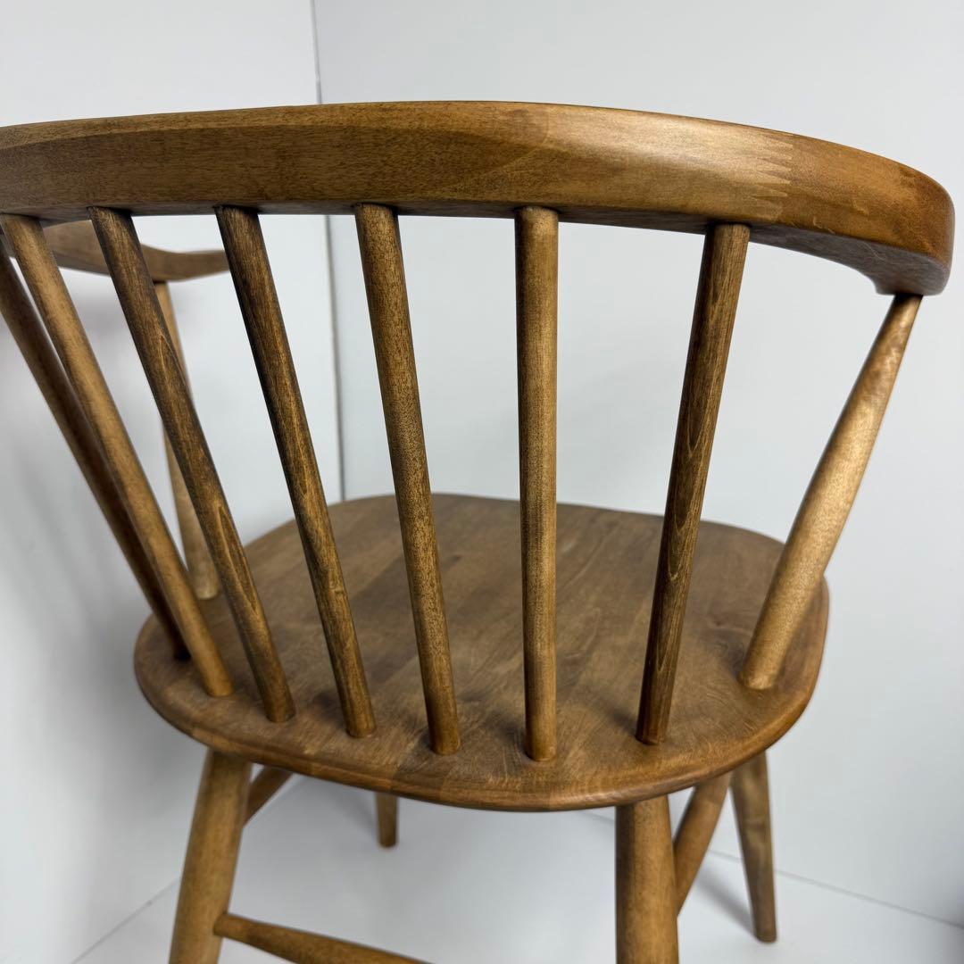 美品　関家具　ロメリア ダイニングチェア（ナチュラル） アームチェア