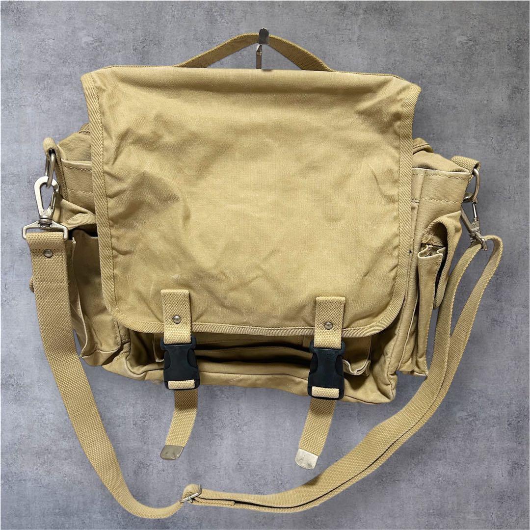 一澤帆布　信三郎帆布　ショルダーバッグ　3WAY 希少　ベージュ