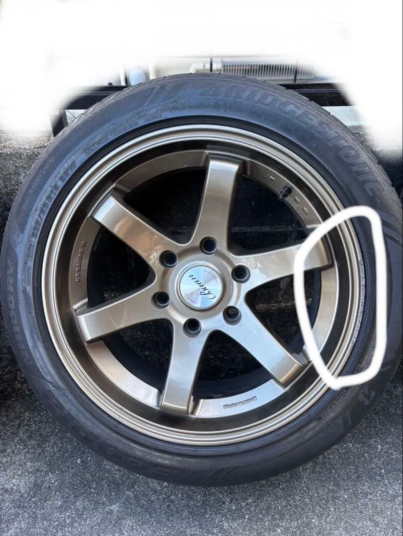 舞杏 BUAN KB RACING 18インチ ホイール ブロンズ　セット