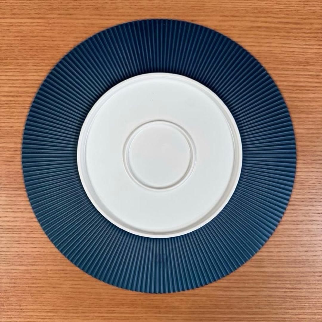 有田焼 李荘窯 青マット 鎬24cmプレート 2枚セット☆