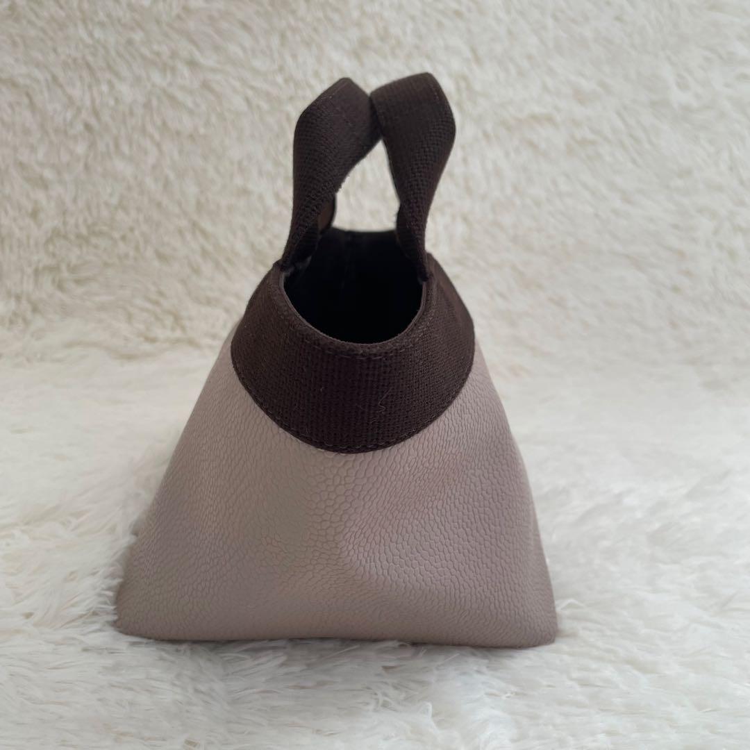 美品 エルベシャプリエ 701GPリュクス舟型トートS ハンドバッグ ピンク