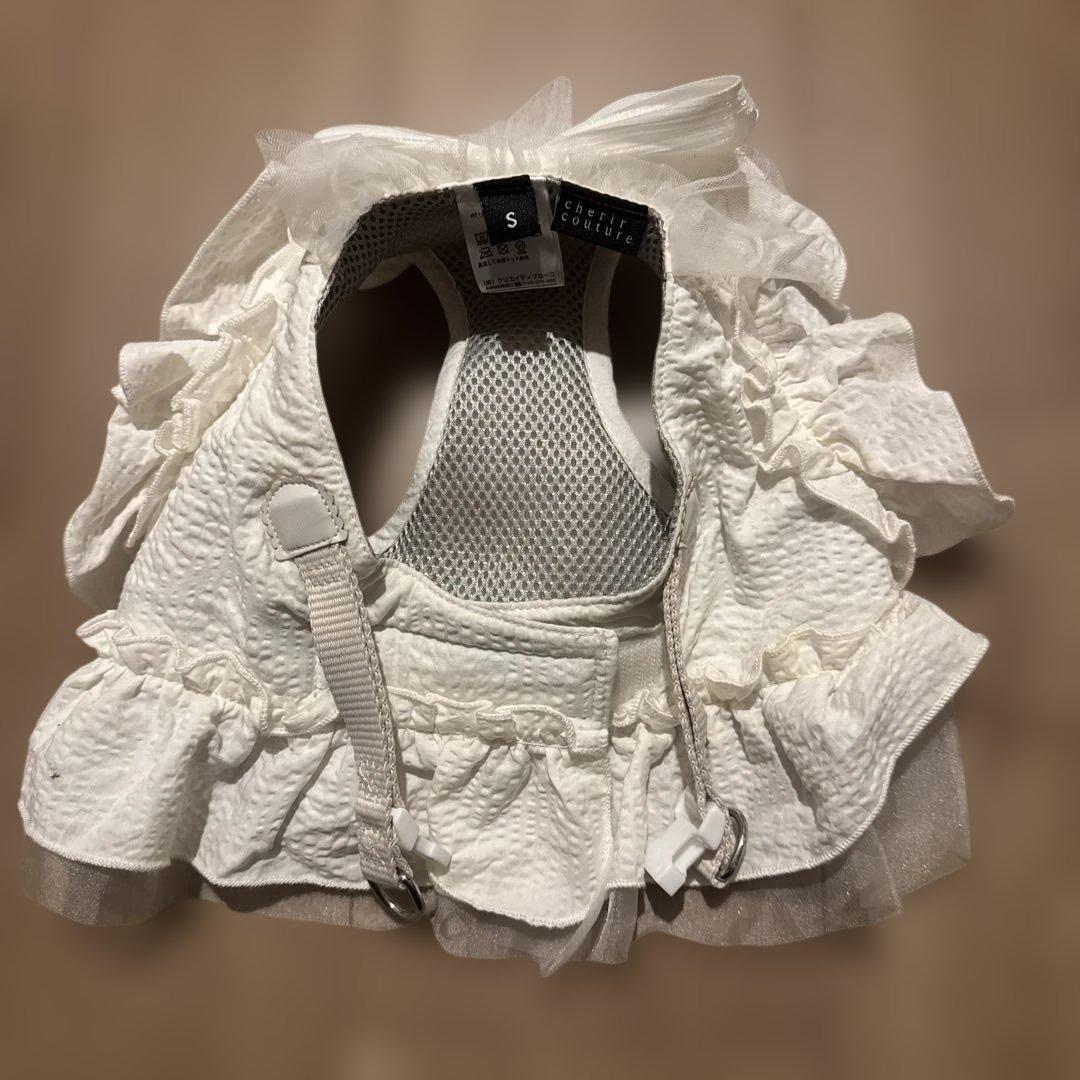 シェリークチュール　 cherircouture フリフリハーネス　ホワイト　S