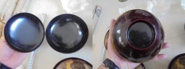 AKa6743　輪島塗　塩安製　蒔絵　煮物椀　五客　共箱　未使用
