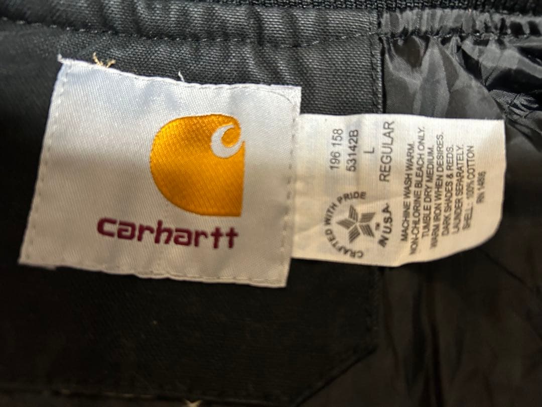 Carhartt ダッグベスト　企業ロゴ　USA製