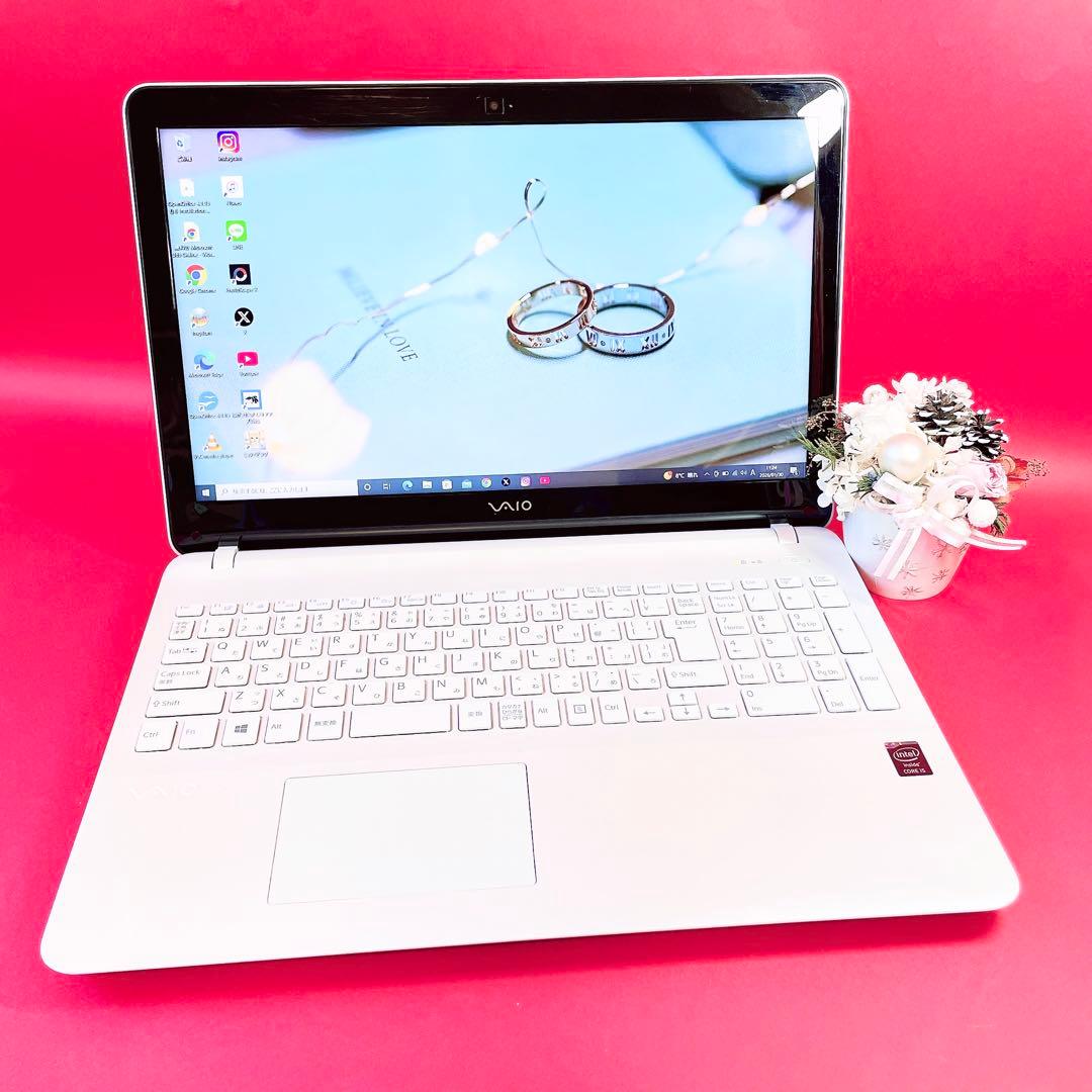 サクサク快適❣️薄型VAIOノートパソコン✨️カメラ大容量SSD1TBメモリ16GB