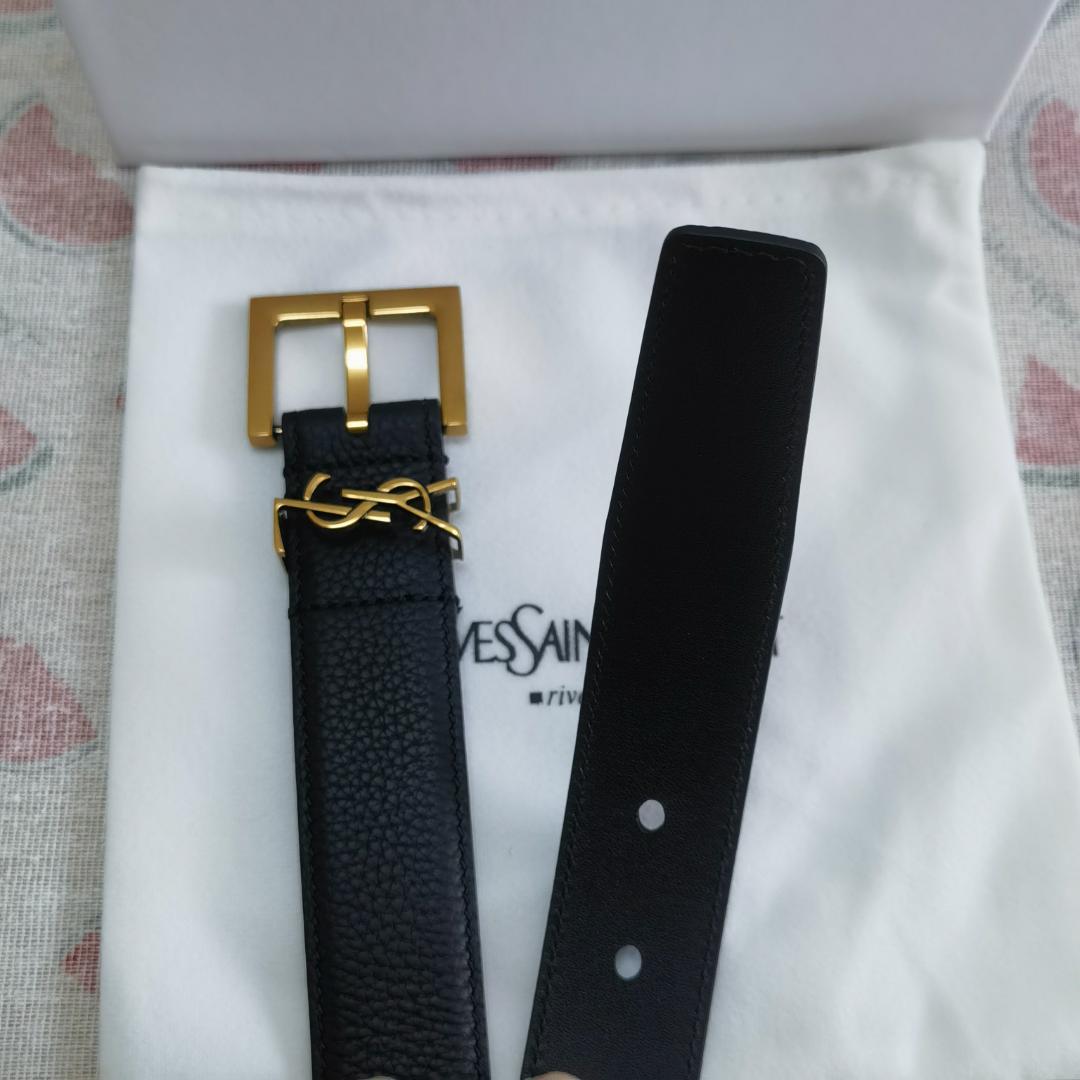 Saint Laurent YSLモノグラム カサンドラ ベルト 95cm