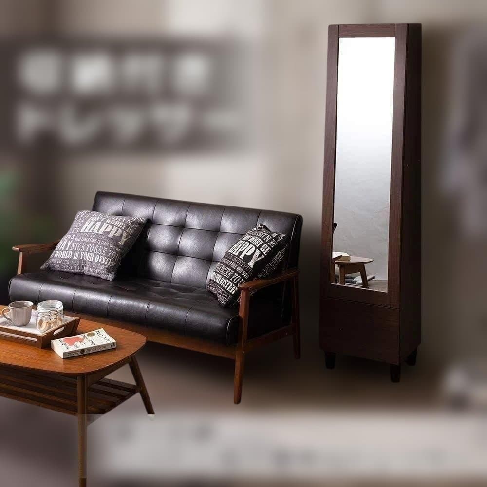 鏡 全身 ドレッサー 化粧台 メイク台 姿見 全身鏡 収納付き 250509-