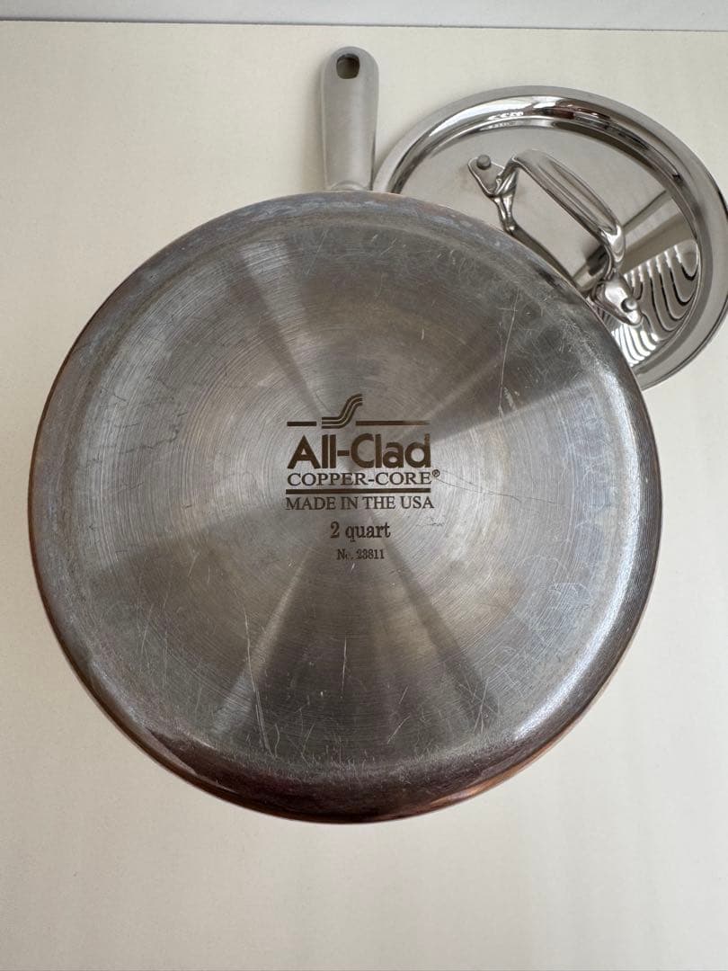 最終値下げ！All-CladCopperCore2QTソースパン 片手鍋 蓋付き