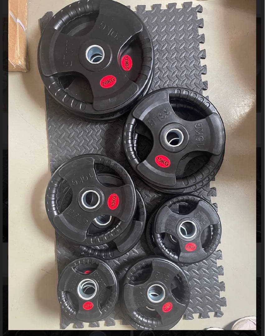 バーベルプレート　20kg 15kg 10kg 5kg 2.5kgセット