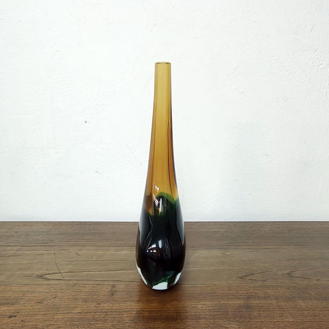 Italy【Murano Glass】ムラーノ 花瓶 フラワーベース