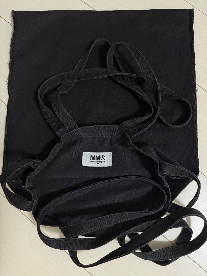 【美品】メゾンマルジェラ エムエムシックス トートバッグ キャンバス ロゴ