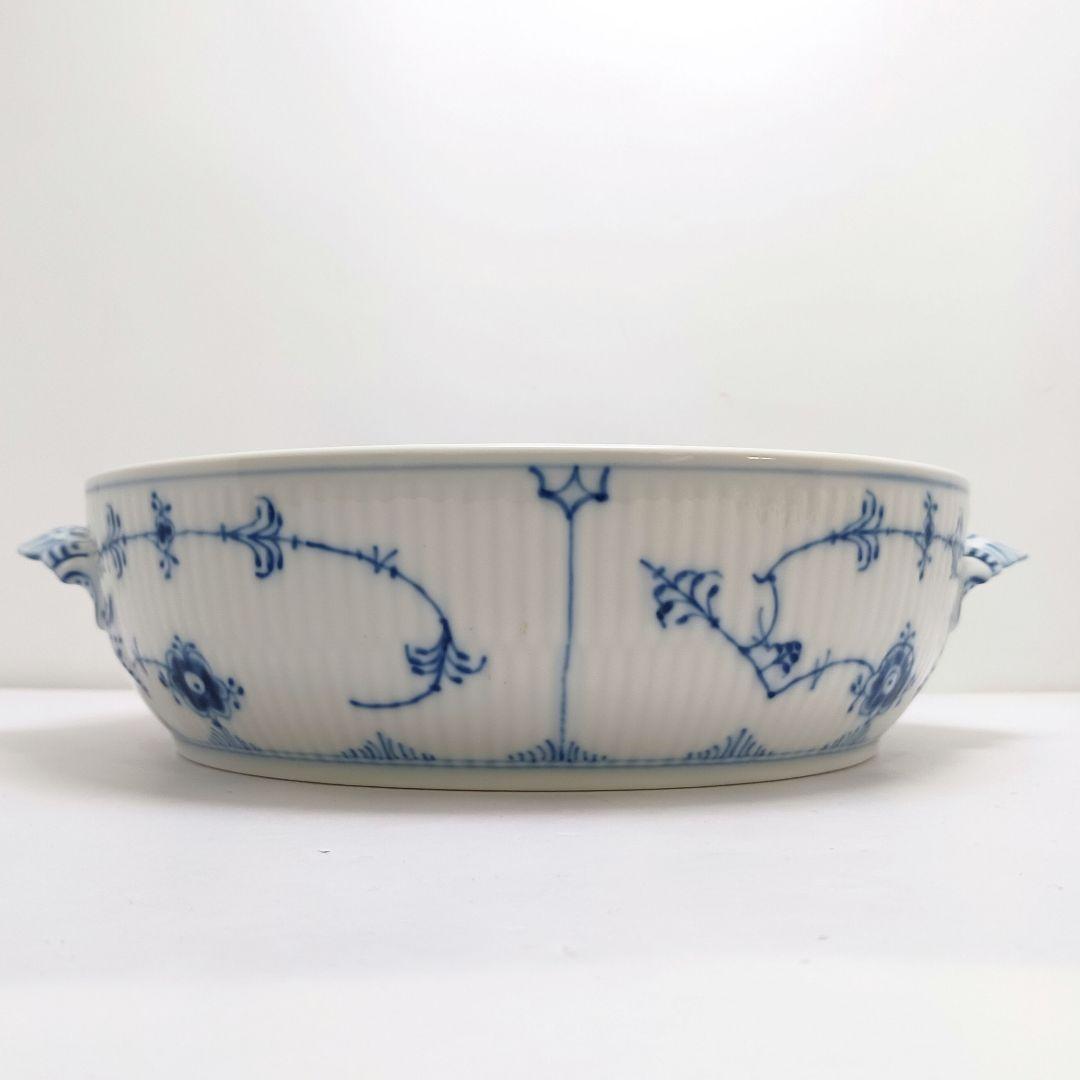 Y3223-3 ロイヤルコペンハーゲン ブルーフルーテッド スープチューリン　L