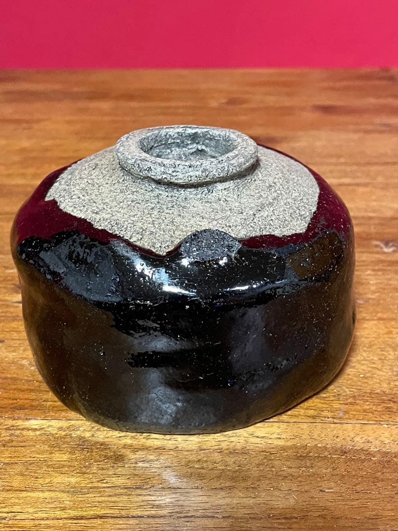 はまちゃん専用楽吉左衛門 九代 了入銘:松風裏千家十六代 坐忘斎 書付 弘入識箱