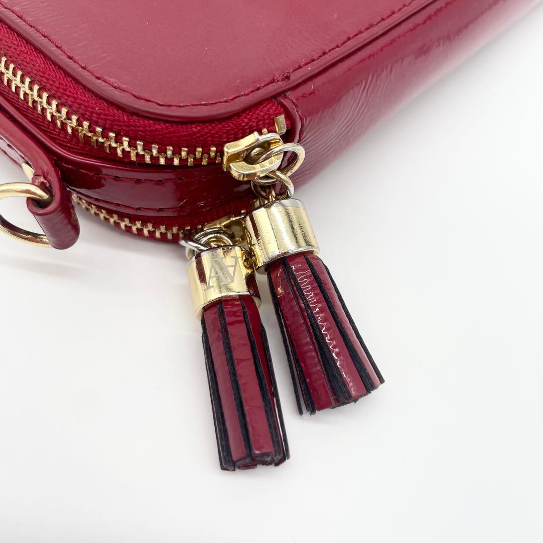 ATAO アミュレットケリー ショルダーバッグ　スマホ入れ　長財布 ルビー　赤