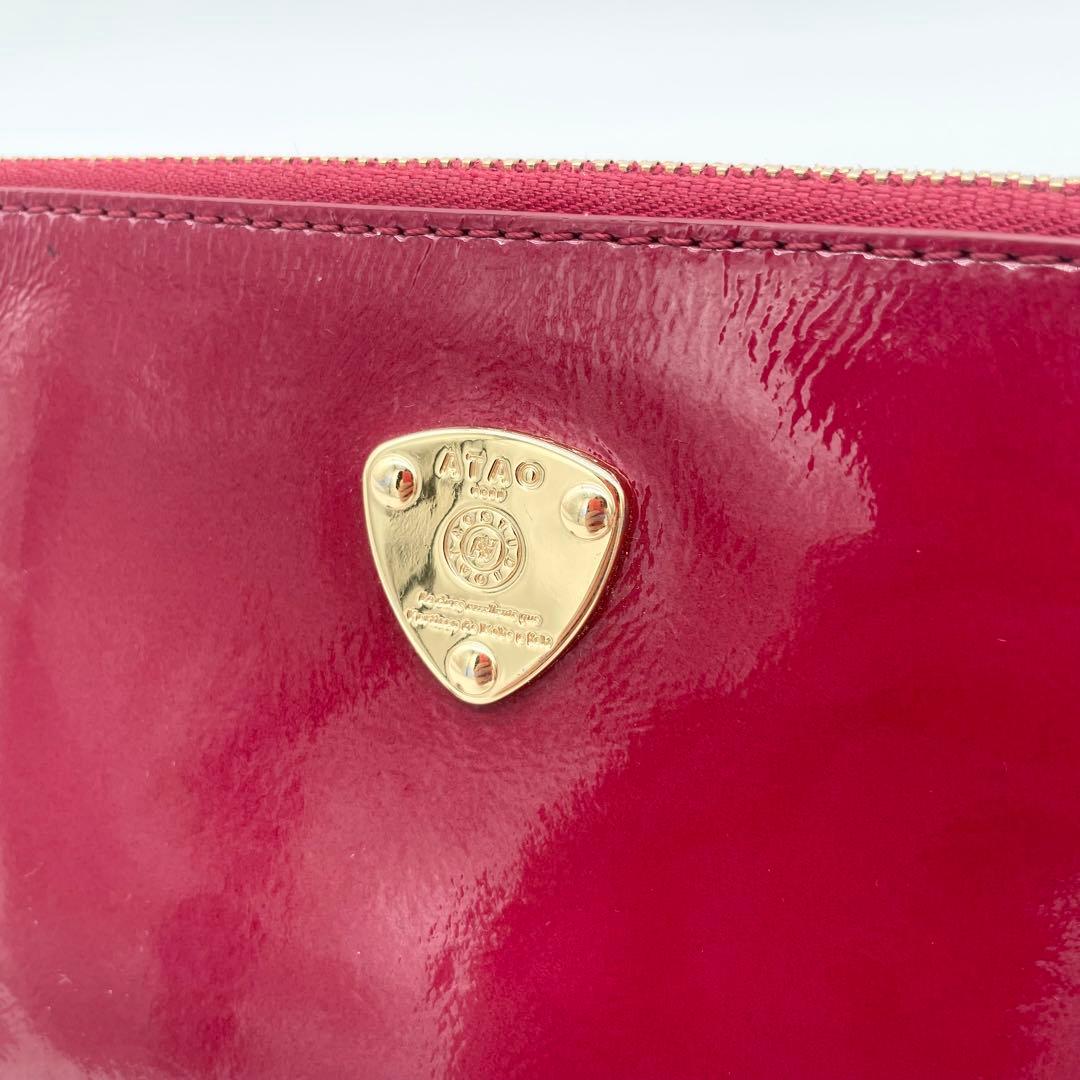 ATAO アミュレットケリー ショルダーバッグ　スマホ入れ　長財布 ルビー　赤